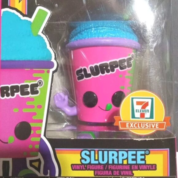 Funko Pop! Blacklight Ad Icons Blue Slurpee Pink Cup 233 7-Eleven Exclusive 7-11 - Picture 1 of 8